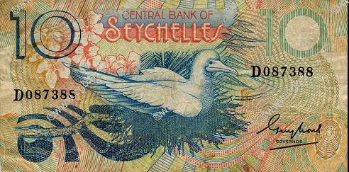 10 Rupees SEYCHELLES  1983 P.28a BC