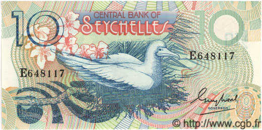 10 Rupees SEYCHELLES  1983 P.28a FDC