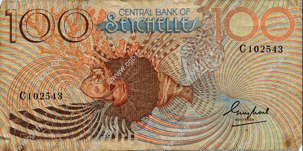 100 Rupees SEYCHELLEN  1983 P.31a S