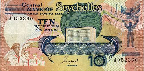 10 Rupees SEYCHELLEN  1989 P.32 S