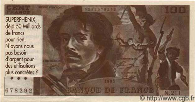 100 Francs DELACROIX FRANCE régionalisme et divers  1993  NEUF