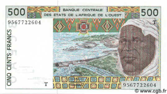 500 Francs ESTADOS DEL OESTE AFRICANO  1995 P.810Te FDC