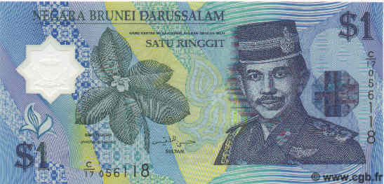 1 Dollar BRUNEI  1996 P.22a ST