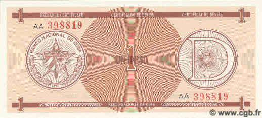 1 Peso KUBA  1990 P.FX27 ST