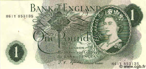 1 Pound ENGLAND  1967 P.374e XF