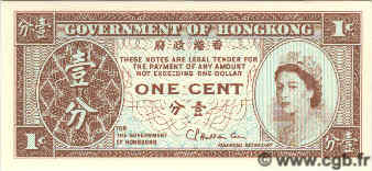1 Cent HONG KONG  1981 P.325b FDC