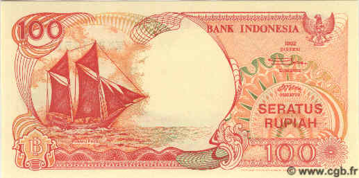 100 Rupiah INDONESIEN  1992 P.127a ST