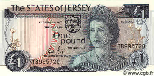 1 Pound JERSEY  1988 P.11b UNC
