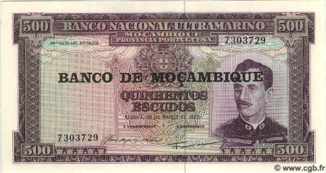 500 Escudos MOZAMBIQUE  1976 P.118 UNC