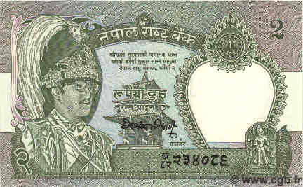 2 Rupees NEPAL  1981 P.29b UNC