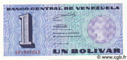 1 Bolivar VENEZUELA  1989 P.068 FDC