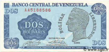 1 Bolivar VENEZUELA  1989 P.068 UNC