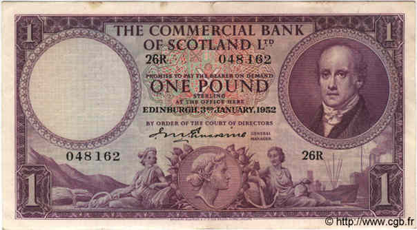 1 Pound SCOTLAND  1951 PS.332 SPL