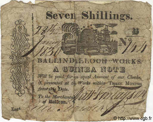 1 Guinée SCOTLAND  1830  B