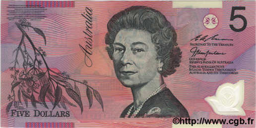 5 Dollars AUSTRALIA  1995 P.51c UNC