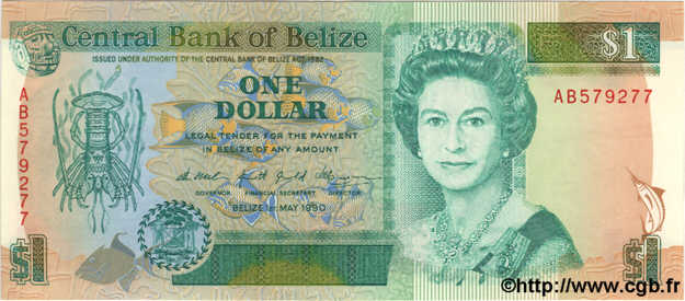 1 Dollar BELIZE  1990 P.51 FDC