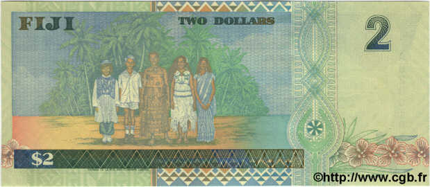 2 Dollars FIDSCHIINSELN  1996 P.096b ST