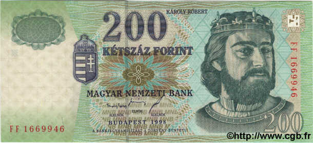200 Forint UNGHERIA  1998 p.178 FDC