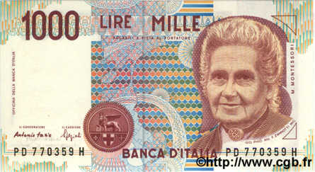 1000 Lire ITALY  1990 P.114b UNC