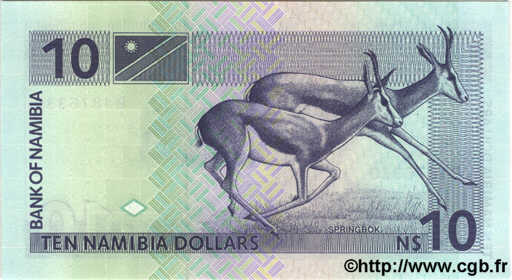 10 Namibia Dollars NAMIBIE 1993 P.01 B22_0465 Billets