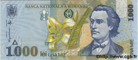 1000 Lei RUMANIA  1998 P.106 FDC