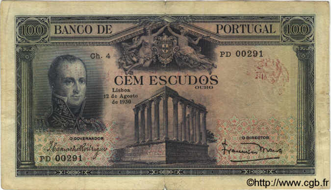 100 Escudos PORTUGAL  1930 P.140 S