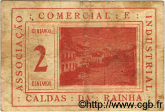 2 Centavos PORTUGAL Caldas Da Rainha 1918  F+