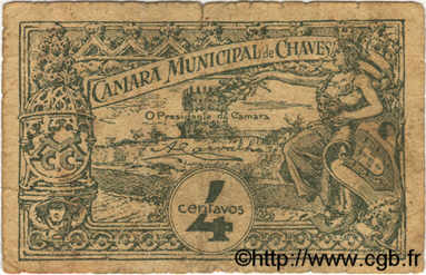 4 Centavos PORTUGAL Chaves 1918  VG