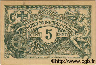 5 Centavos PORTOGALLO Chaves 1918  SPL