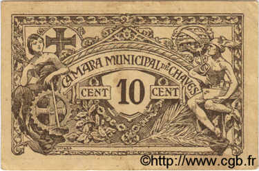 10 Centavos PORTOGALLO Chaves 1918  BB