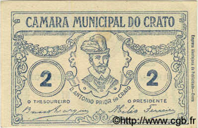 2 Centavos PORTUGAL Crato 1918  SC