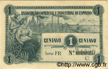1 Centavo PORTUGAL Espinho 1918  AU