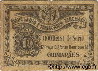 10 Centavos PORTUGAL Machado 1920  VG