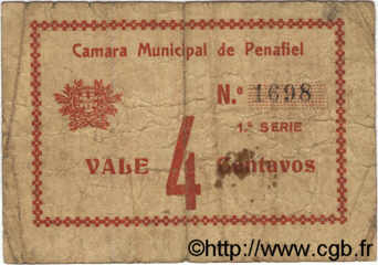 4 Centavos PORTOGALLO Penafiel 1920  MB