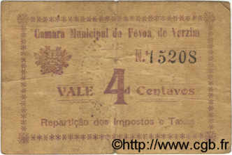 4 Centavos PORTUGAL Povoa De Varzim 1920  BC