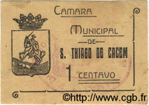 1 Centavo PORTUGAL Sant Iago De Cacem 1920  VF+