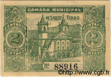 2 Centavos  PORTUGAL Santo Tirso 1920  NEUF
