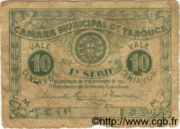 10 Centavos PORTUGAL Tarouga 1921  VG