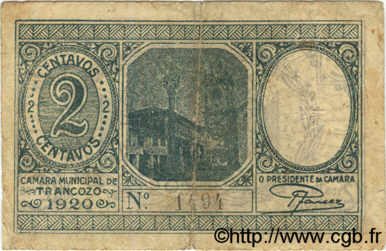 2 Centavos PORTUGAL Trancozo 1920  F+