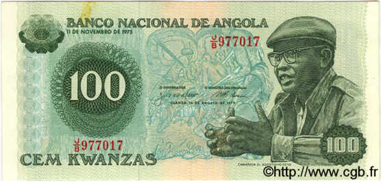100 Kwanzas  ANGOLA  1979 P.115 TTB+
