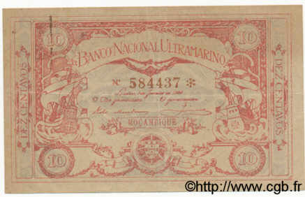 10 Centavos MOZAMBIQUE  1920 P.062 SUP+
