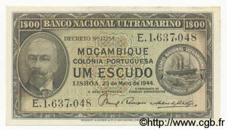 1 Escudo  MOZAMBIQUE  1944 P.092 pr.NEUF