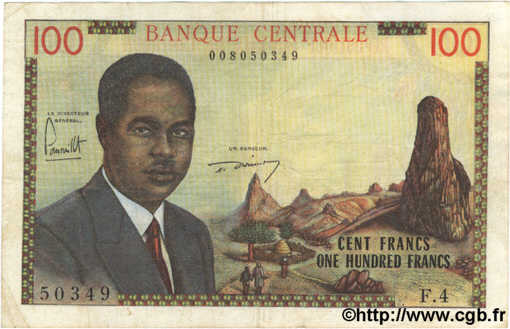 100 Francs  CAMEROUN  1962 P.10a TB