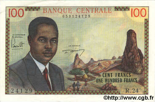 100 Francs CAMEROUN  1962 P.10a SUP