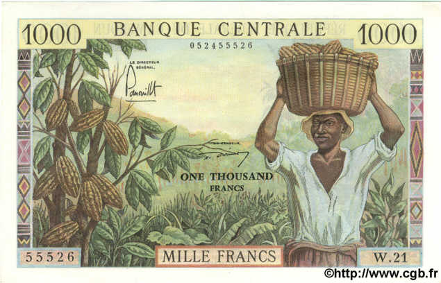 1000 Francs CAMEROUN  1962 P.12 pr.NEUF