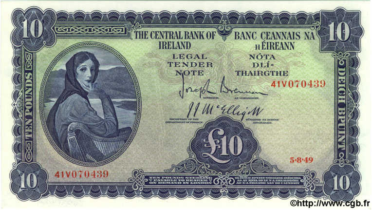 10 Pounds IRLANDE  1949 P.059b NEUF