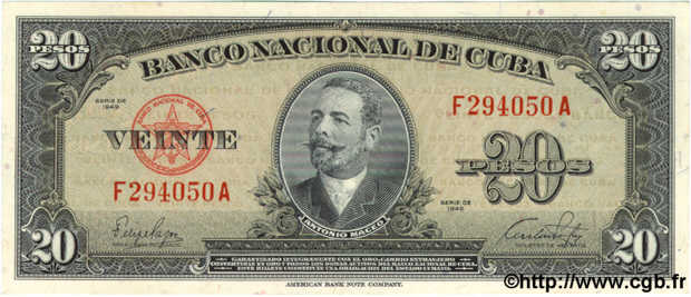 20 Pesos  CUBA  1949 P.080a pr.NEUF