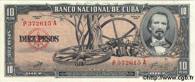 10 Pesos  CUBA  1960 P.088c NEUF