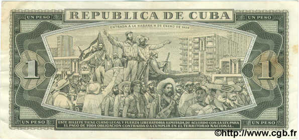 1 Peso CUBA  1978 P.102b TTB