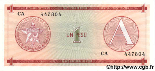 1 Peso CUBA  1985 P.FX01 NEUF
